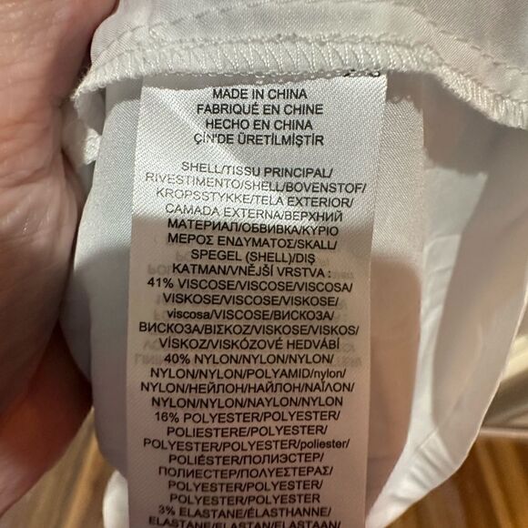 Lauren Ralph Lauren Sz 14 Gray/Dark White Stripe Wrap Style Striped Dress $155 - Picture 4 of 4